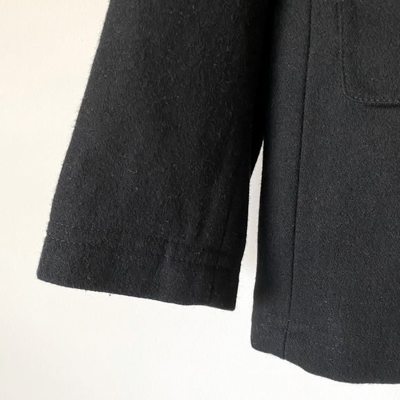 St. John's Bay Large Black Wool-Blend Men's Town Coat - New - Picture 6 of 10